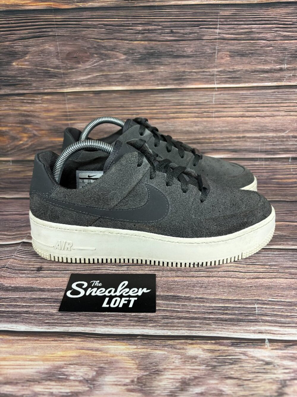 Nike Air Force 1 Sage Low Night Stadium‎ Women's Suede Lace Up Shoes Size 10